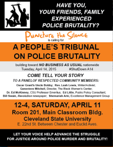 Read more about the article Love Not Blood Campaign Speaks at Cleveland University  April 10, 2015