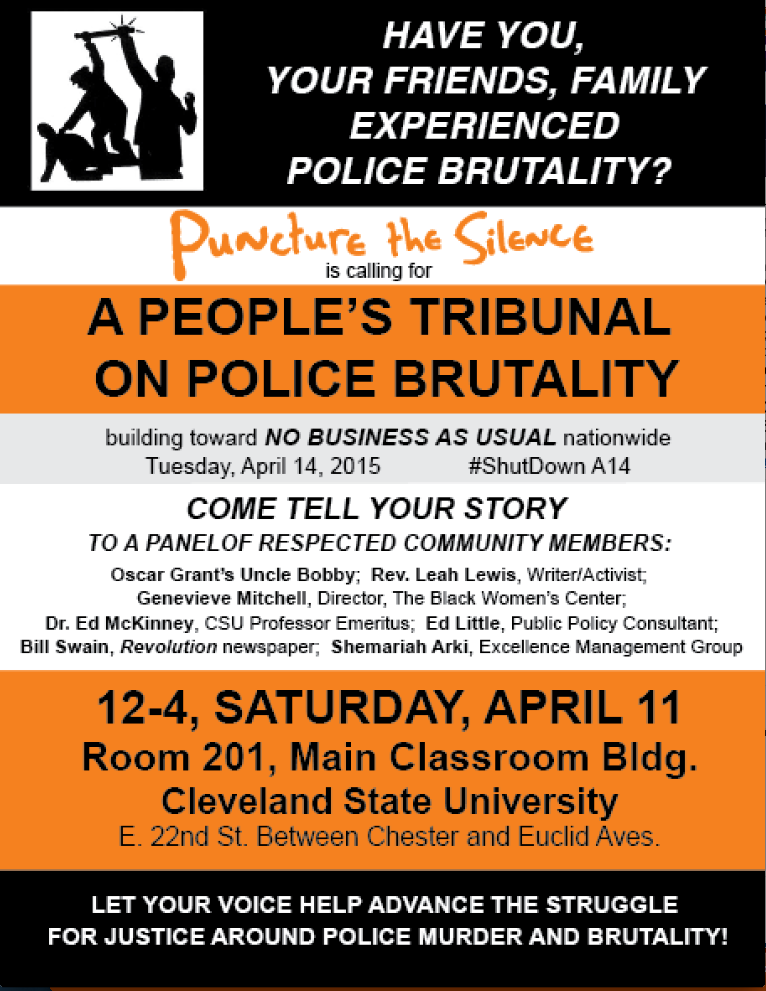 You are currently viewing Love Not Blood Campaign Speaks at Cleveland University  April 10, 2015